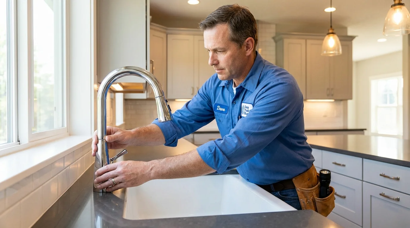 Kitchen faucet installation by Johns Plumbing LLC in Flagstaff