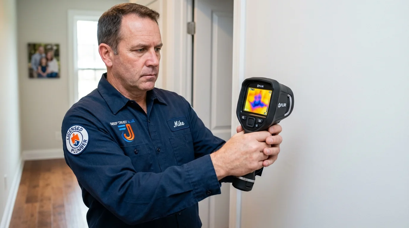 Thermal imaging leak detection by Johns Plumbing LLC in Flagstaff