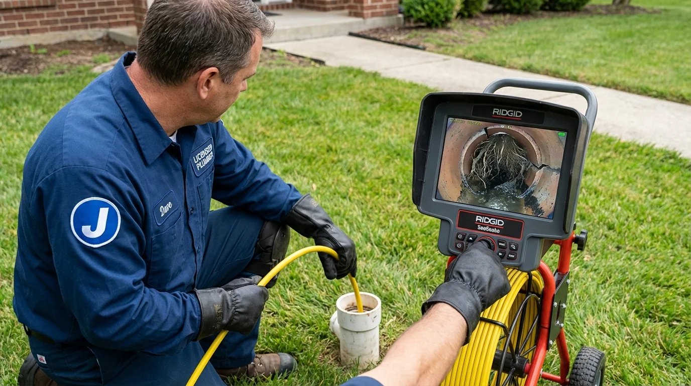 Sewer camera inspection being performed by Johns Plumbing LLC in Flagstaff